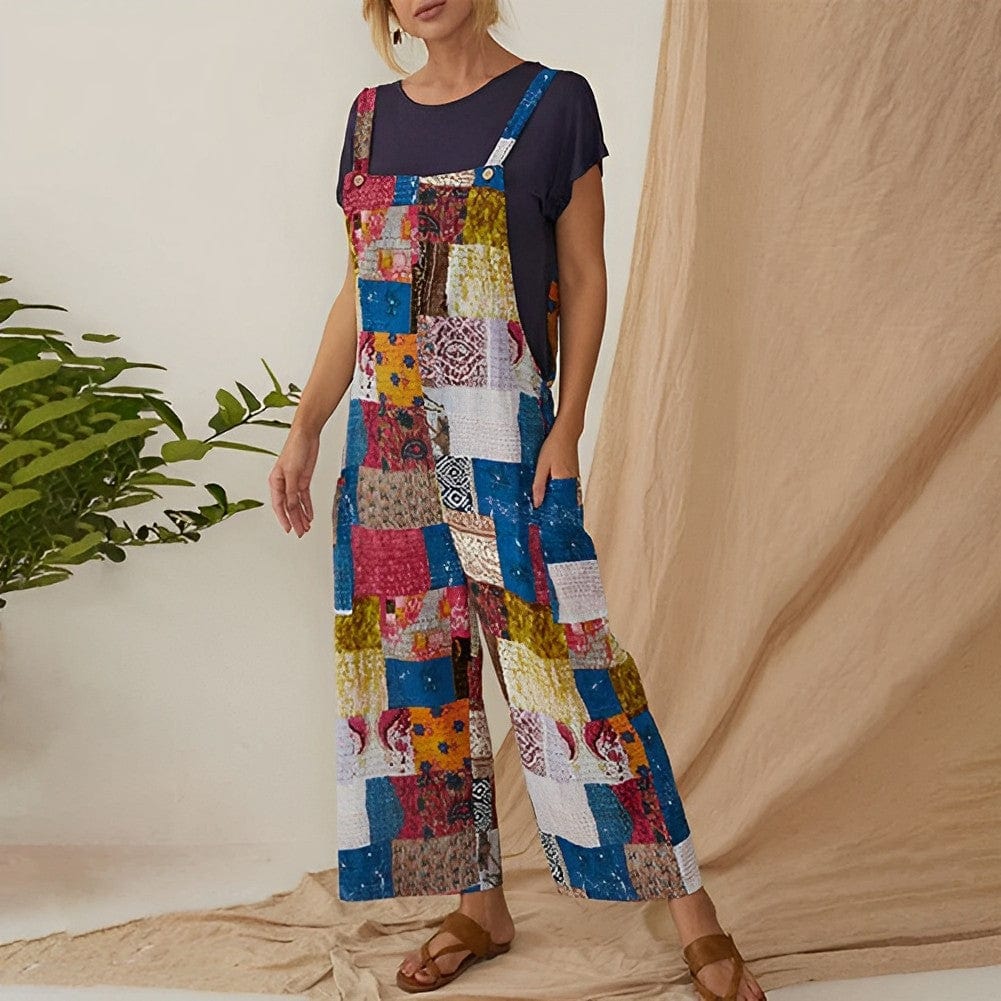 Merel - Jumpsuit med etniske lapper
