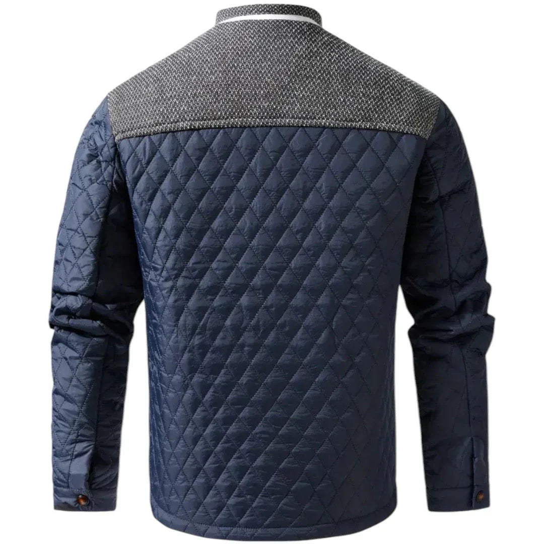 Stilfuld fieldjakke med quiltet design til mænd