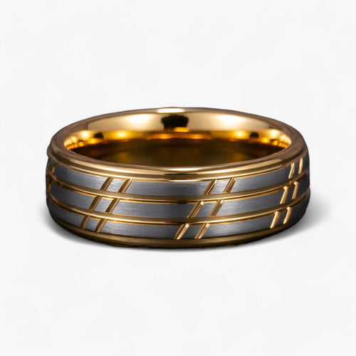 GOLDIE | Elegant Tungsten Ring - Perfekt Blandning af Stil og Holdbarhed