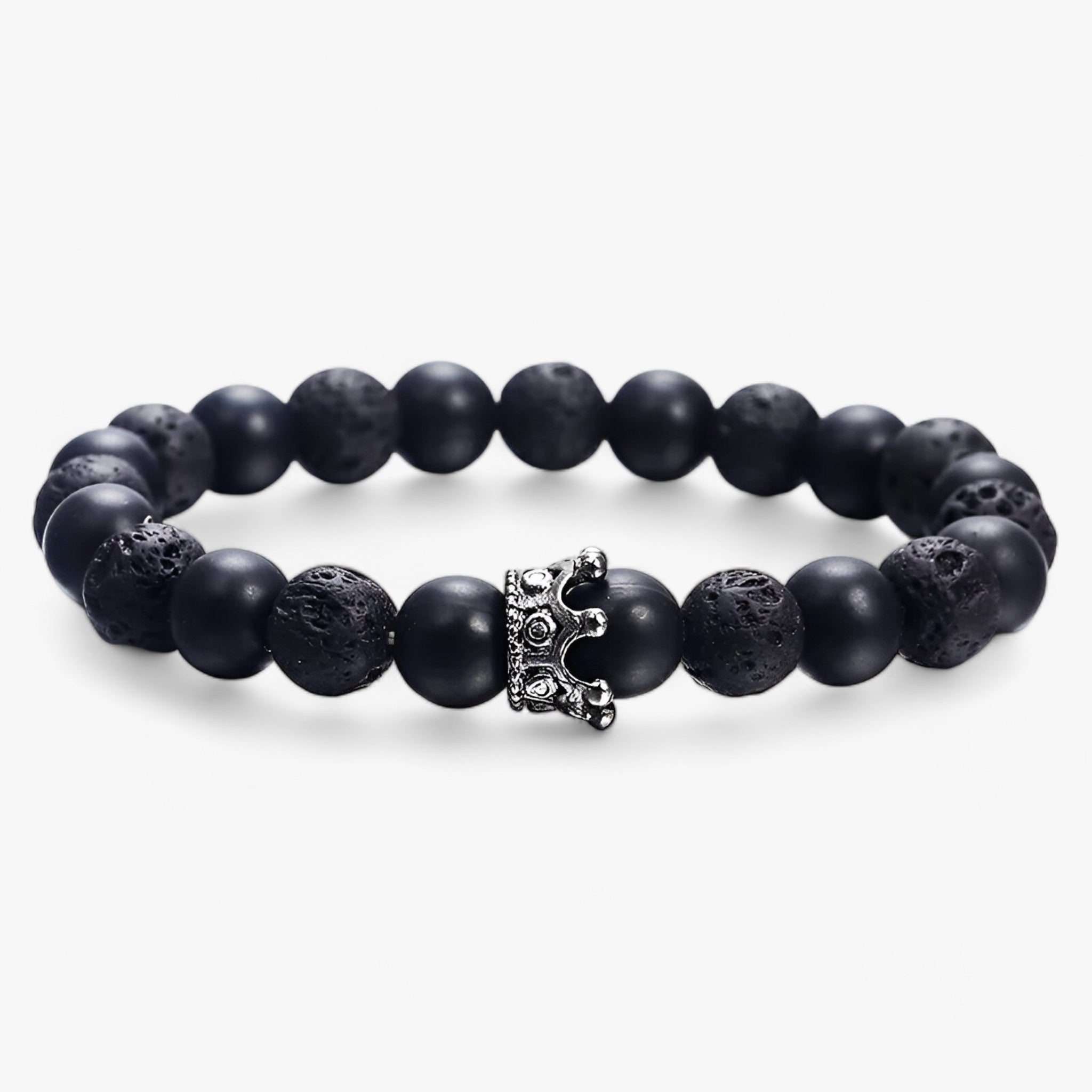 VULCANO | Naturligt Lava-Sten Armbånd - Elegant og Moderne Design
