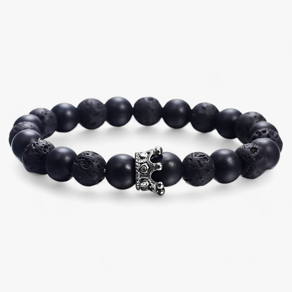 VULCANO | Naturligt Lava-Sten Armbånd - Elegant og Moderne Design