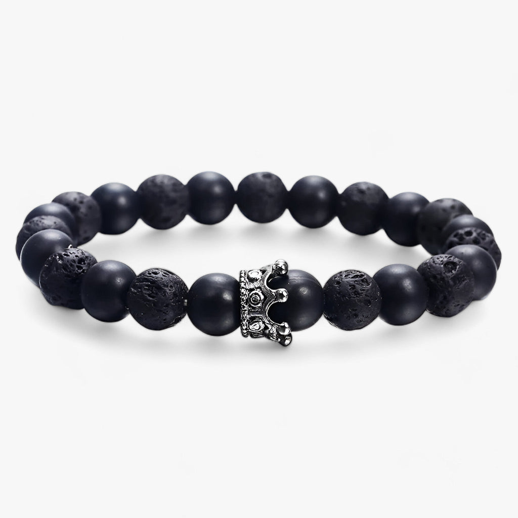 VULCANO | Naturligt Lava-Sten Armbånd - Elegant og Moderne Design