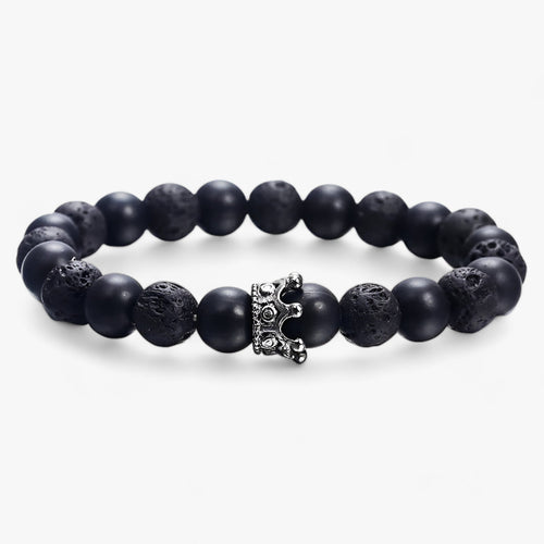 VULCANO | Naturligt Lava-Sten Armbånd - Elegant og Moderne Design