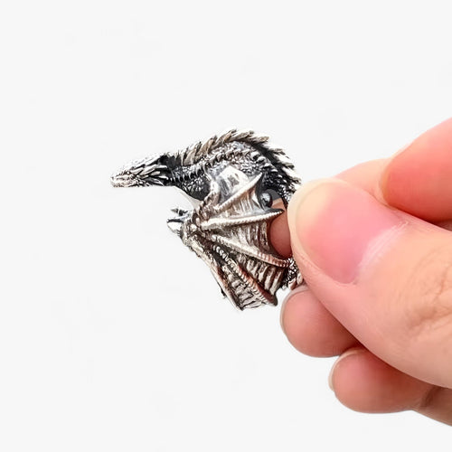 Honning | Dragon ringe - gotisk punk stil