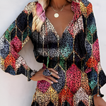 Annabelle - Minikjole - Blomstret chiffon