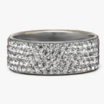 Hailie | Krystal vielsesring - elegant rustfrit stål