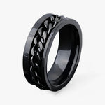 Modyle | Romersk Tal Spinner Ring - Moderne Æstetik og Holdbar Konstruktion