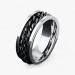 Modyle | Romersk Tal Spinner Ring - Moderne Æstetik og Holdbar Konstruktion