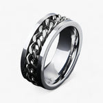 Modyle | Romersk Tal Spinner Ring - Moderne Æstetik og Holdbar Konstruktion