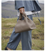 Minchen - Vintage tote-hængetaske i blødt læder