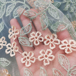 Seraphina - blomstret broderet tylnederdel med elastisk linning