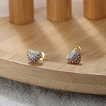 Seraphina - Sparkling Heart Stud øreringe
