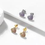 Seraphina - Sparkling Heart Stud øreringe