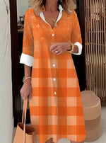 Beatrice - Elegant skjortekjole