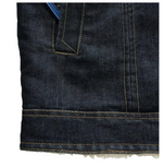 Fleece denimjakke til komfort og stil til mænd