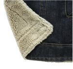 Fleece denimjakke til komfort og stil til mænd
