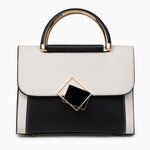 Rina - Color Block skuldertaske med geometrisk spænde