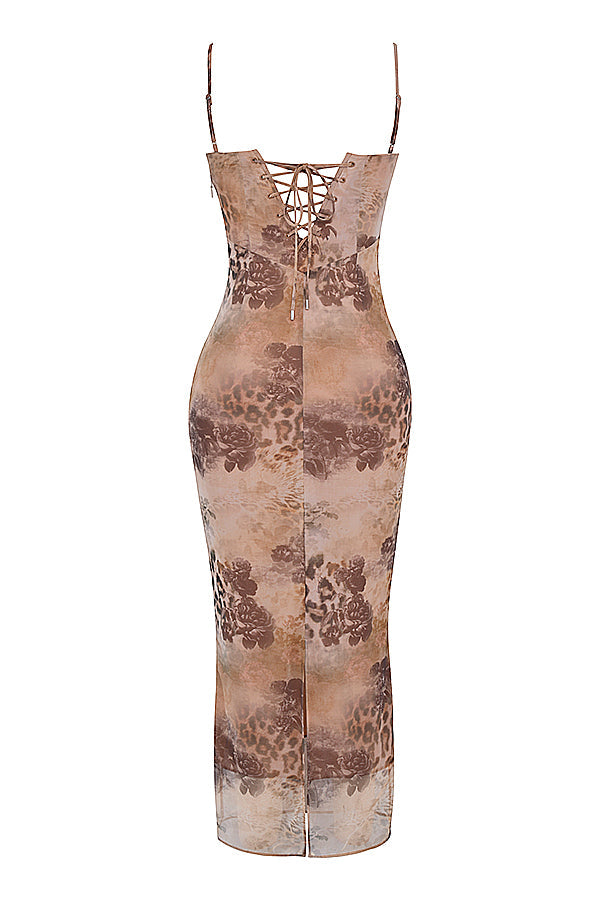 Blonde Maxi Kjole | Figursyet & Elegant | Perfekt til Aftenen