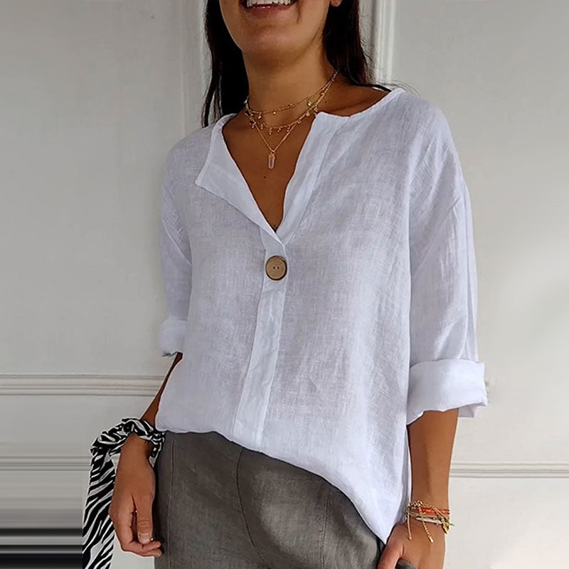 VittoriaBianchi Elegant Bomuldsbluse