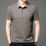 Poloshirt med tryk i italiensk stil - Navi
