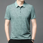 Poloshirt med tryk i italiensk stil - Navi