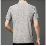 Poloshirt med tryk i italiensk stil - Navi