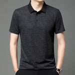 Poloshirt med tryk i italiensk stil - Navi