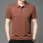 Poloshirt med tryk i italiensk stil - Navi