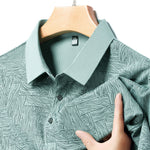 Poloshirt med tryk i italiensk stil - Navi