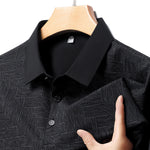 Poloshirt med tryk i italiensk stil - Navi