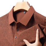 Poloshirt med tryk i italiensk stil - Navi