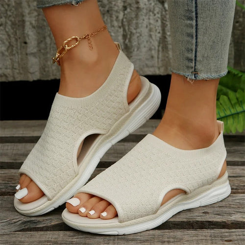 Lauren - Afslappede sandaler med åben t