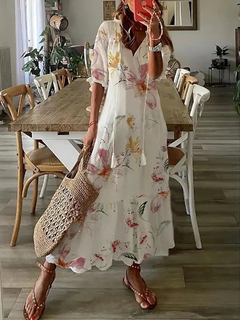 Noelle - Sommerkjole - Trykt