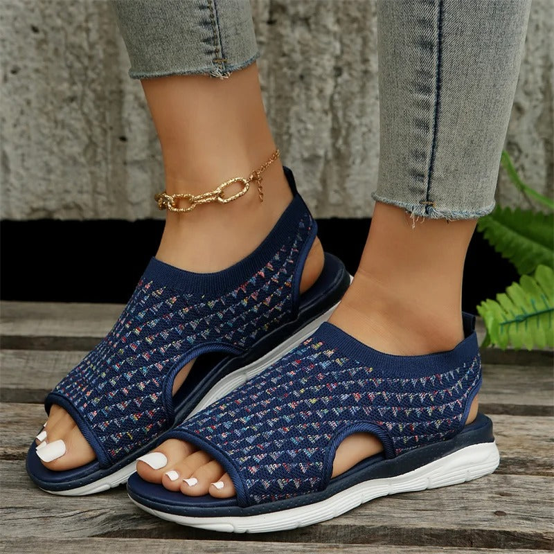 Lauren - Afslappede sandaler med åben t