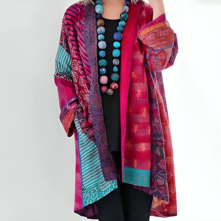 Victoria - Farverig og Stilfuld Cardigan