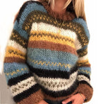 Vintage Rainbow Jacquard langærmet sweater
