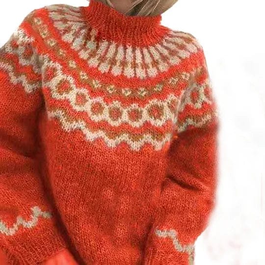 Vintage rullekravesweater