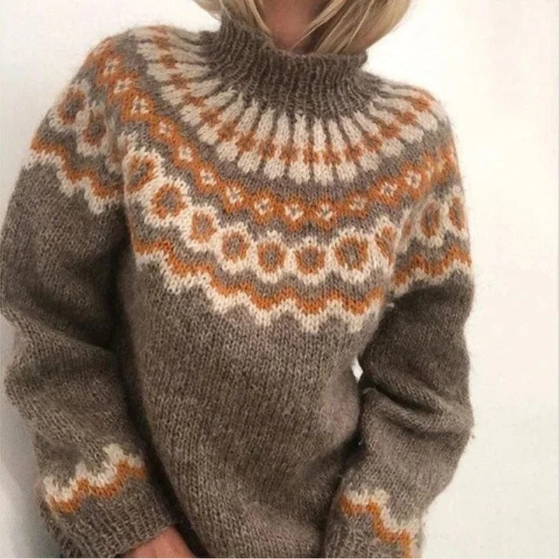 Vintage rullekravesweater