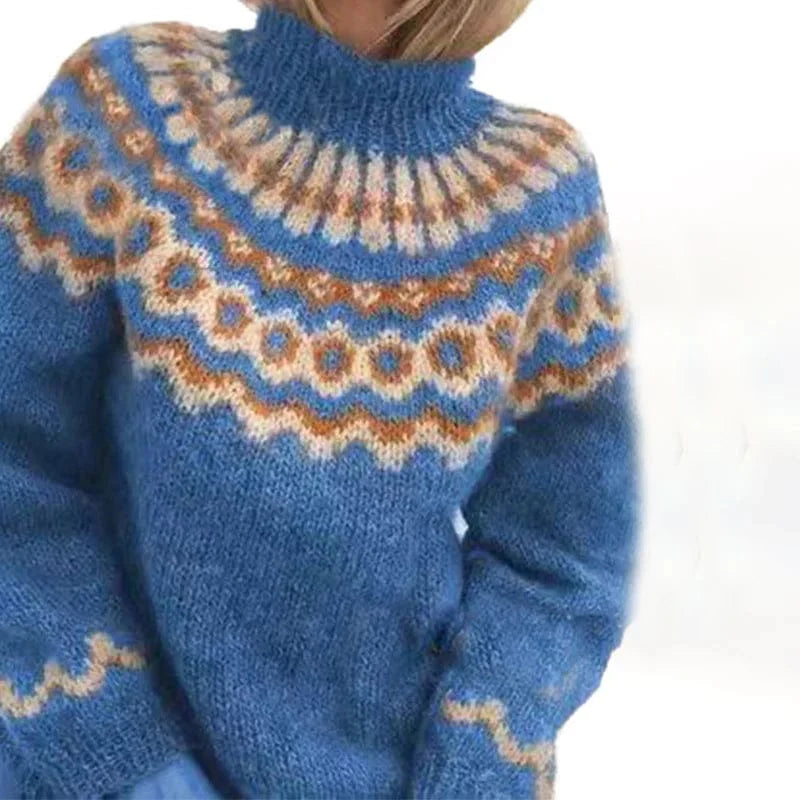 Vintage rullekravesweater